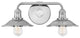 Hinkley Rigby Small Two Light Vanity, Polished Nickel