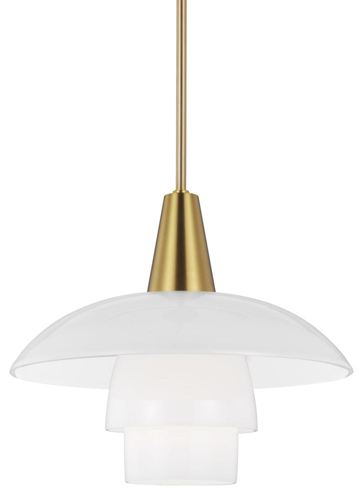 Rossie Pendant, Burnished Brass