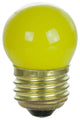 Sunlite 7.5 Watt S11 Colored Indicator, Medium Base, Ceramic Yellow, 25 Pack