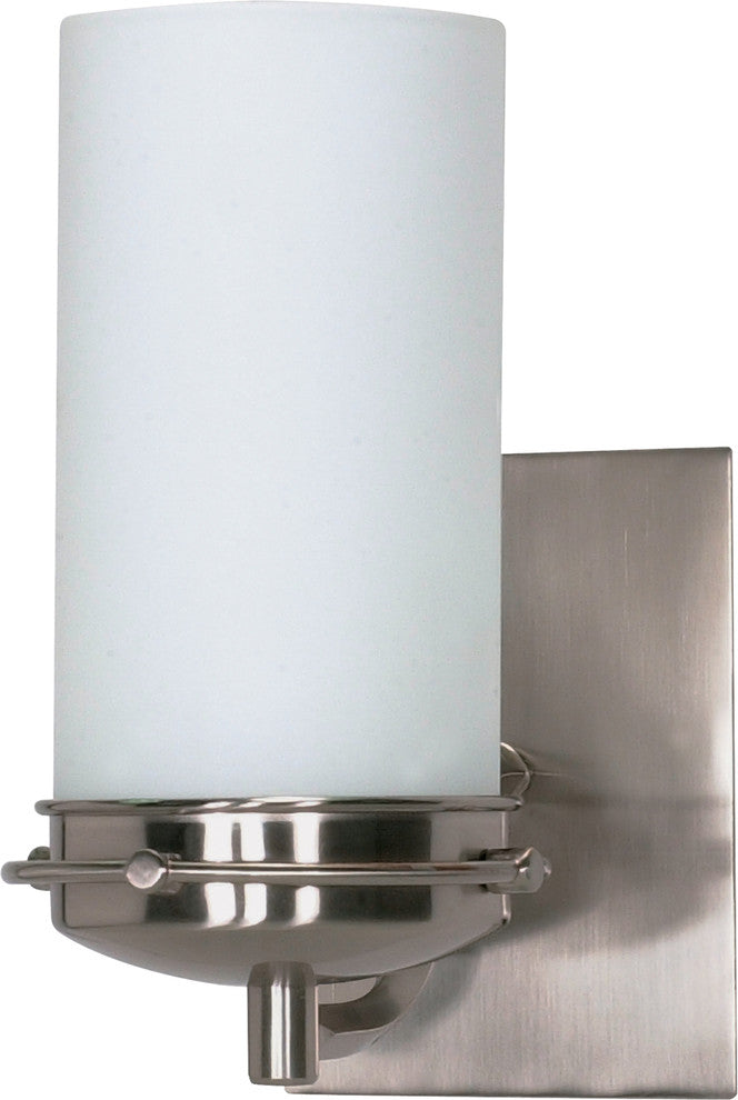 Polaris 1-Light Vanity Fixture, Brushed Nickel