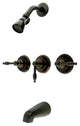 Oil Rubbed Bronze Magellan Three Handle Tub & Shower Faucet KB235KL