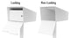 Modern Mailbox | Post Mounted Modern Mailbox | Monochromatic, Black, Post Includ