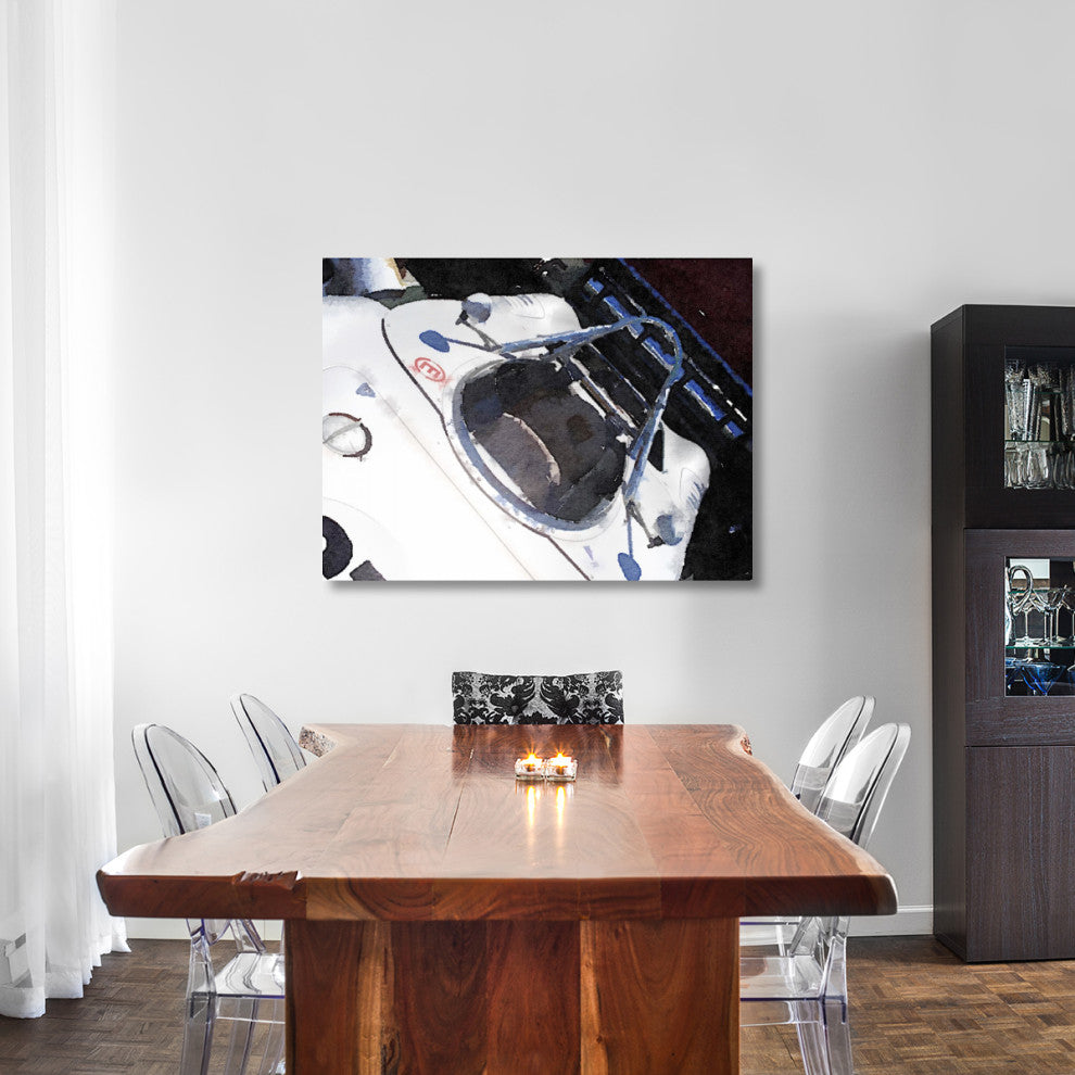 "Racing Car Cockpit Watercolor" Fine Art Print