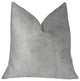 Silver Moon Gray and Silver Luxury Throw Pillow, 24"x24"