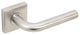 Cologne Lever, Tubular Privacy, Backset, Satin Stainless Steel, 2-3/4" Backset