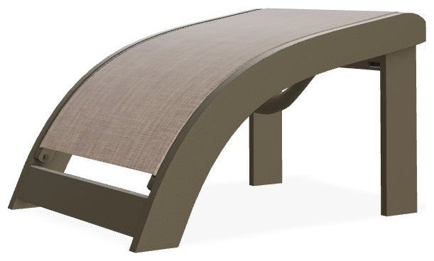 Adirondack Sling Outdoor Ottoman, Augustine Fennel/Beachwood