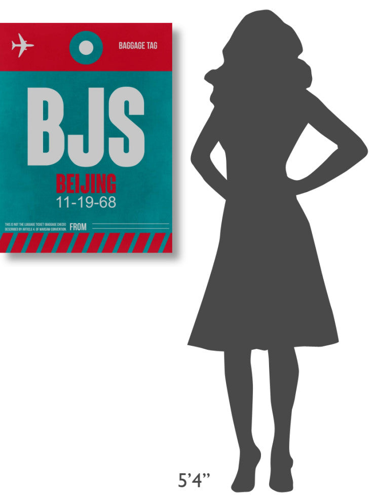 "BJS Beijing Luggage Tag 1" Fine Art Print