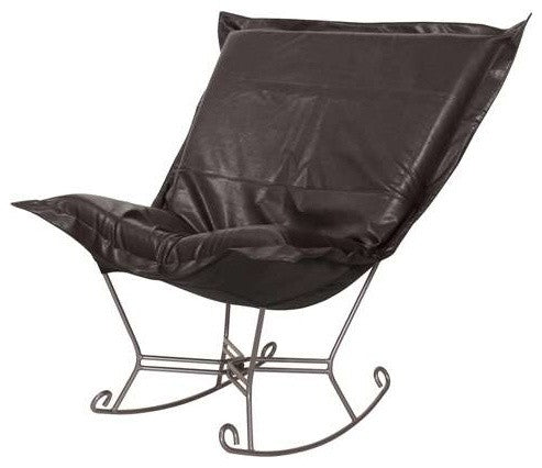 Avanti Scroll Puff Rocker, Black