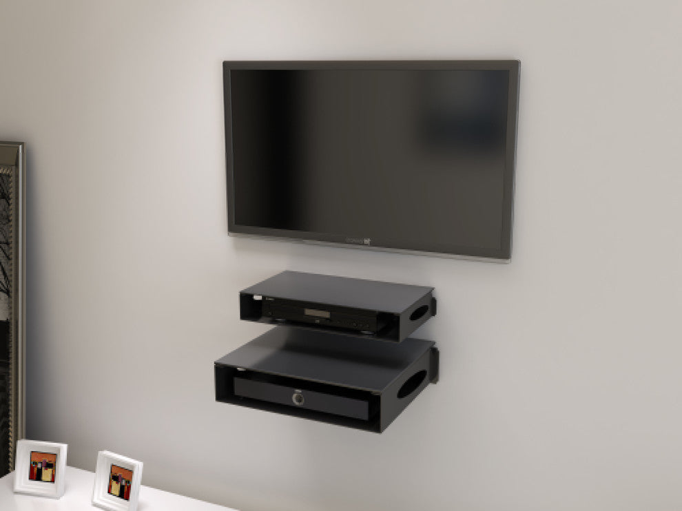 Single Wide Wall Mounted Glass Top Cabinet