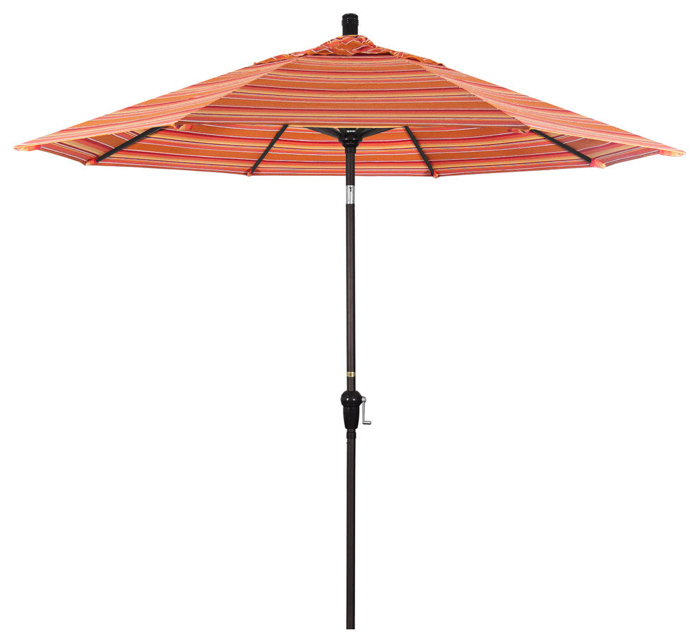 9' Aluminum Umbrella Auto Tilt Bronze, Dolce Mango