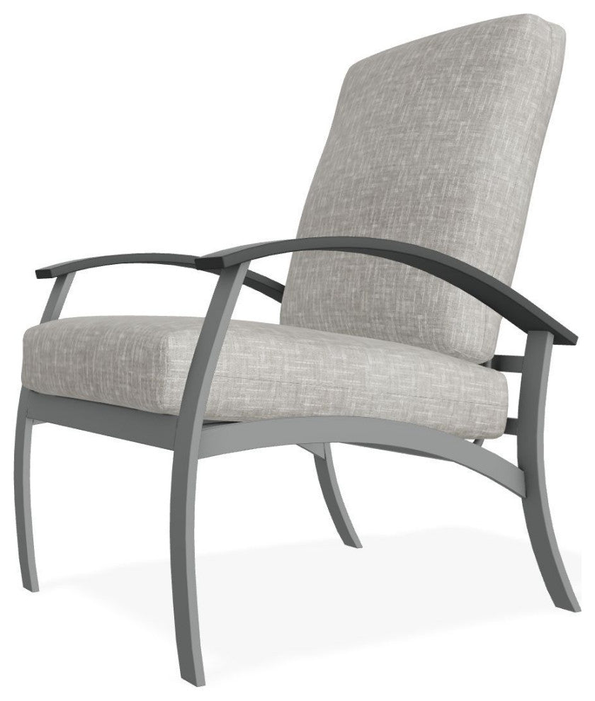 Belle Isle Cushion Deep Seating Outdoor Armchair, Hither Pewter/Graphite