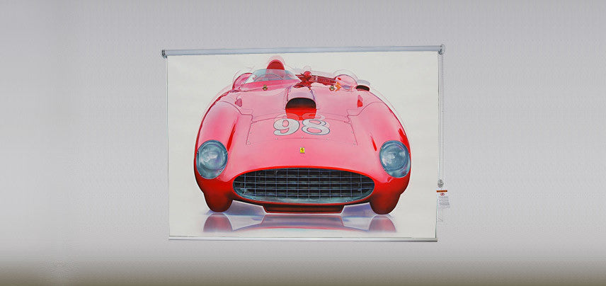 "Marcello Ferrari" Artwork, 5' Shade, Partial Sheer