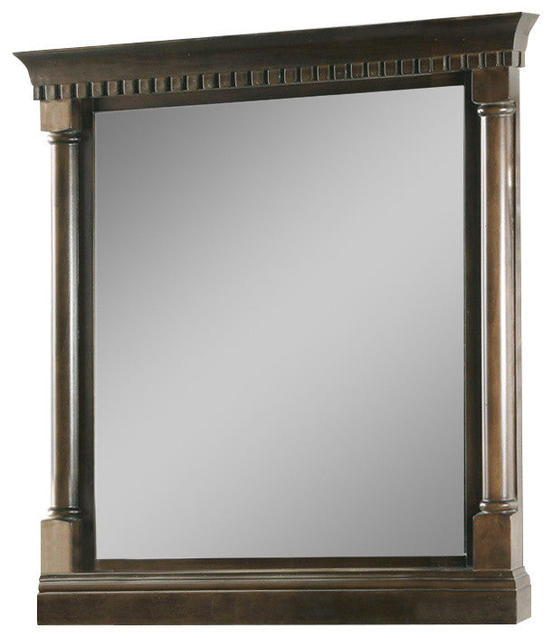 Legion Furniture Chauncey Mirror, Antique Coffee, 24"