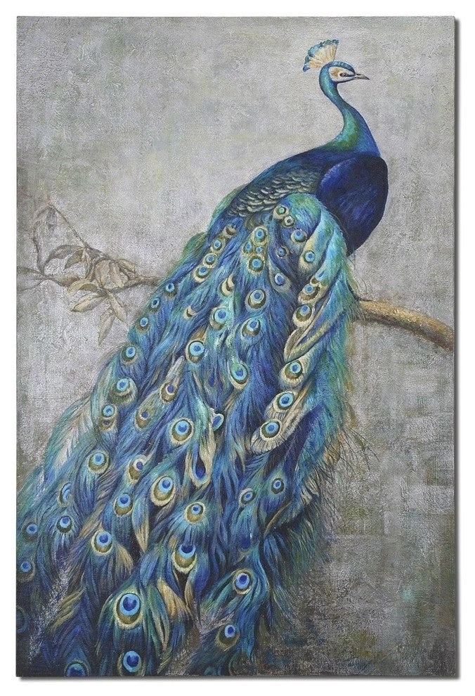 "Peacock Alley" Oil Painting