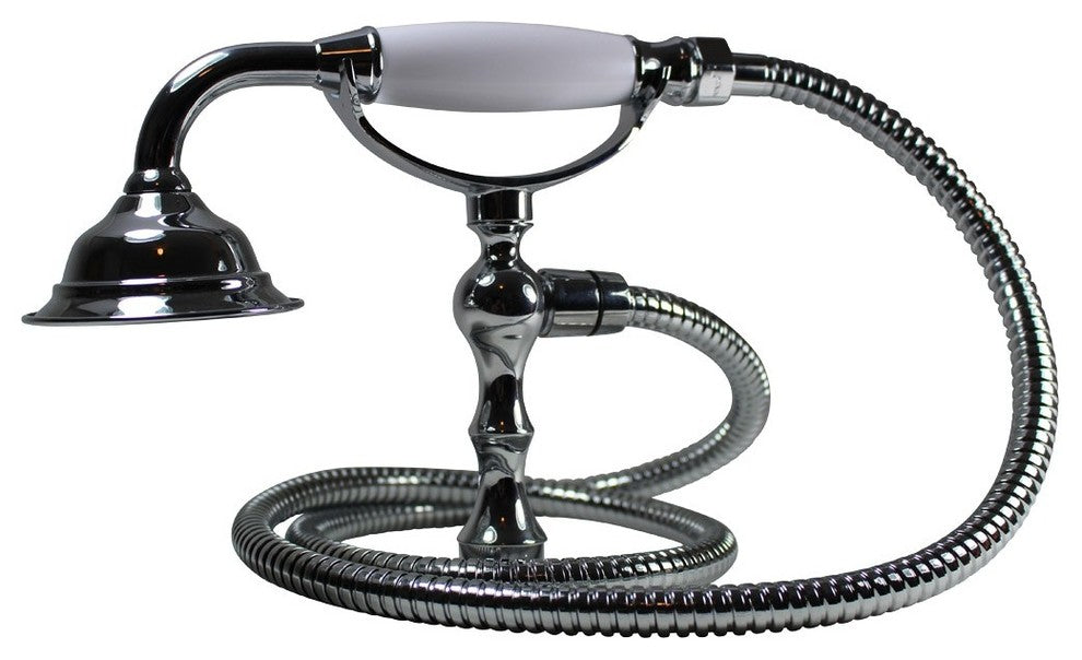 Handheld Telephone Shower Head Set With 58in Flex Hose Chrome