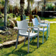 Compamia Diva Outdoor Dining Armchair, Set of 2, Silver
