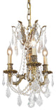 Elegant Rosalia Pendant, French Gold Finish With Royal Cut Crystal