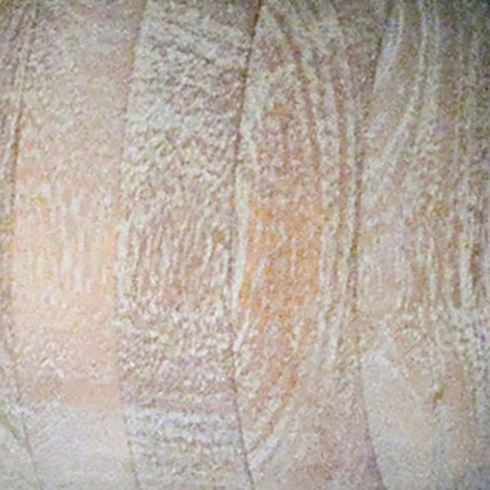 Auturo 47" Round Mango Wood Hand Carved Pedestal Light Wash Finish Dining Table