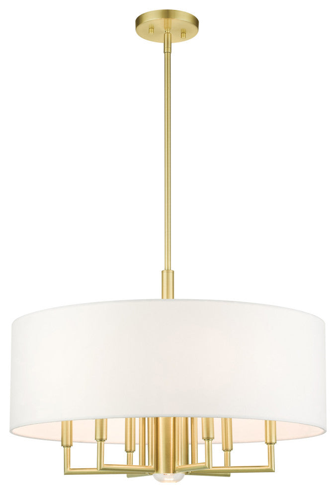 Satin Brass Timeless, Transitional, Pendant Chandelier