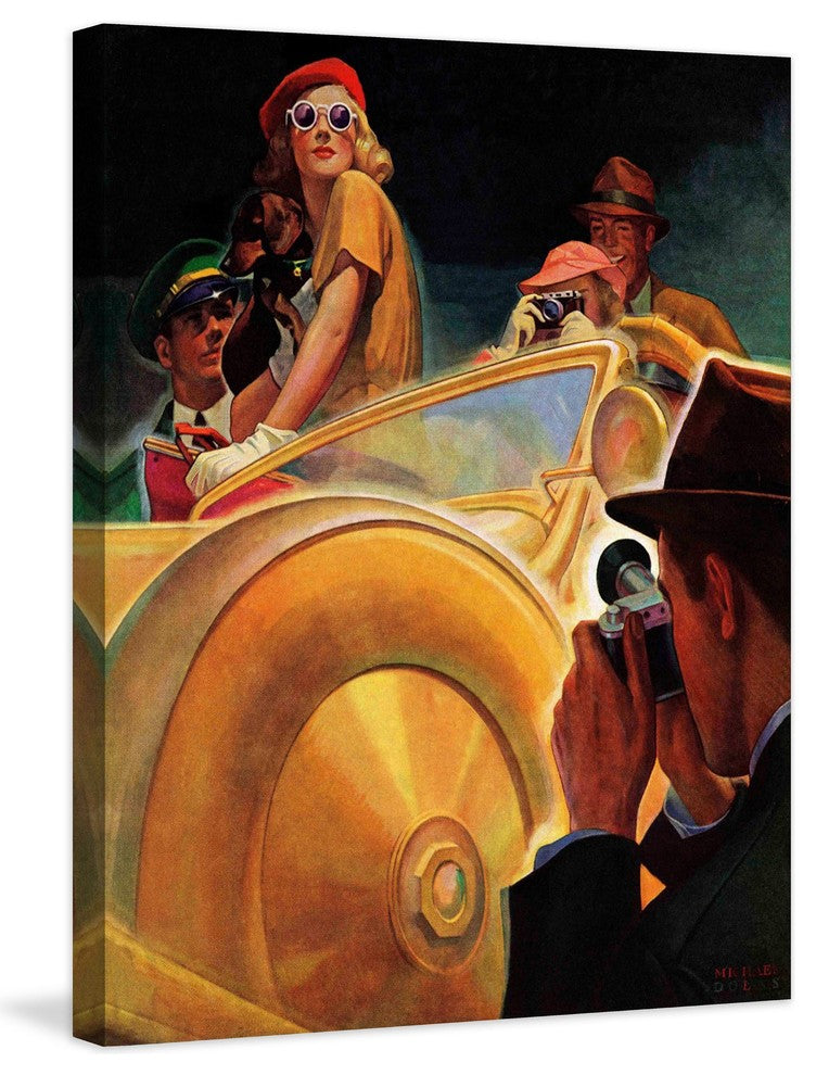 "Photo Opportunity" Painting Print on Canvas by Michael Dolas
