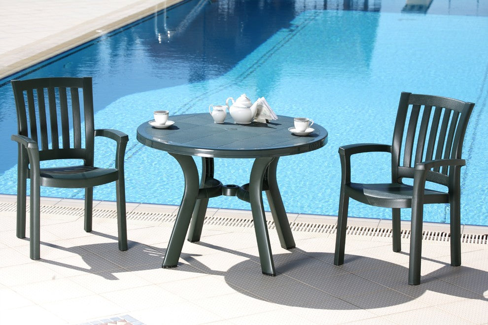 Compamia Truva Outdoor Dining Table, Green