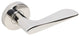 Ecco Lever, Half Passage, Right Hand, Polished Stainless Steel, 2-3/8" Backset