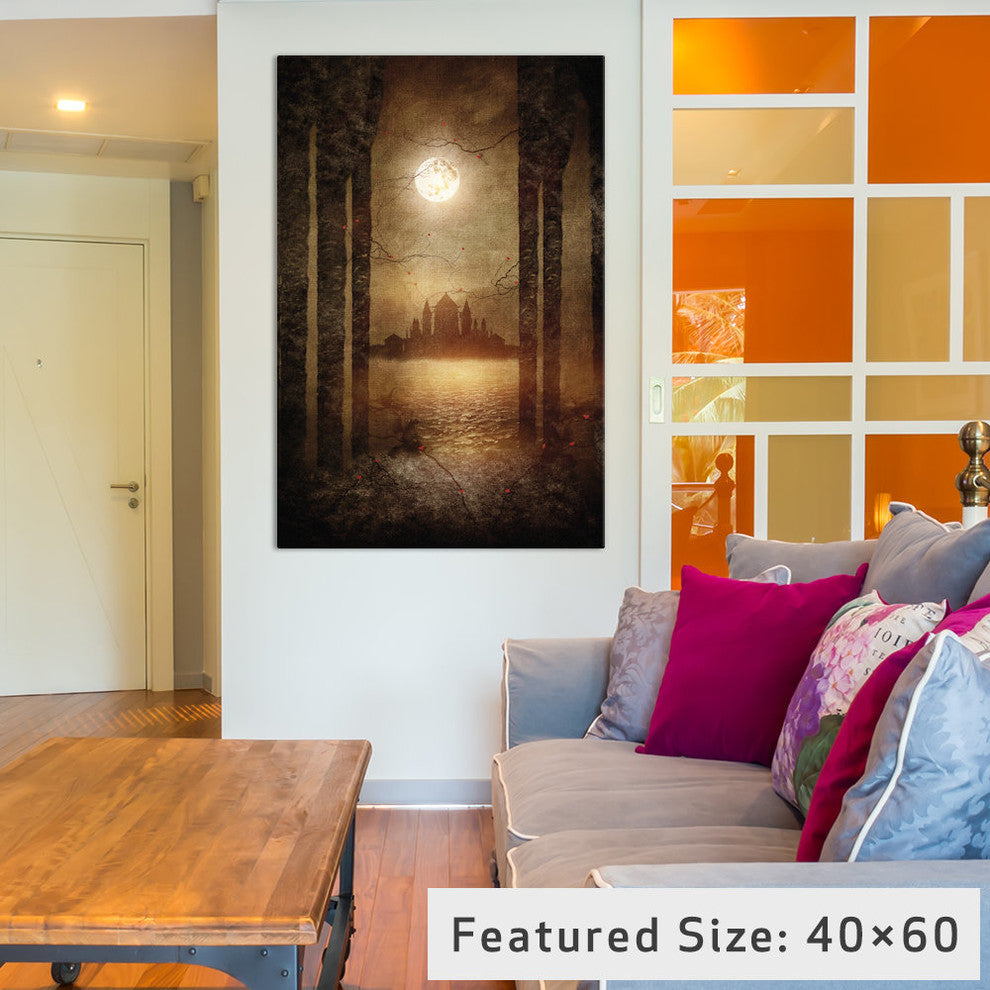"The Moon Is Singing" by Viviana Gonzalez, 40x26x1.5