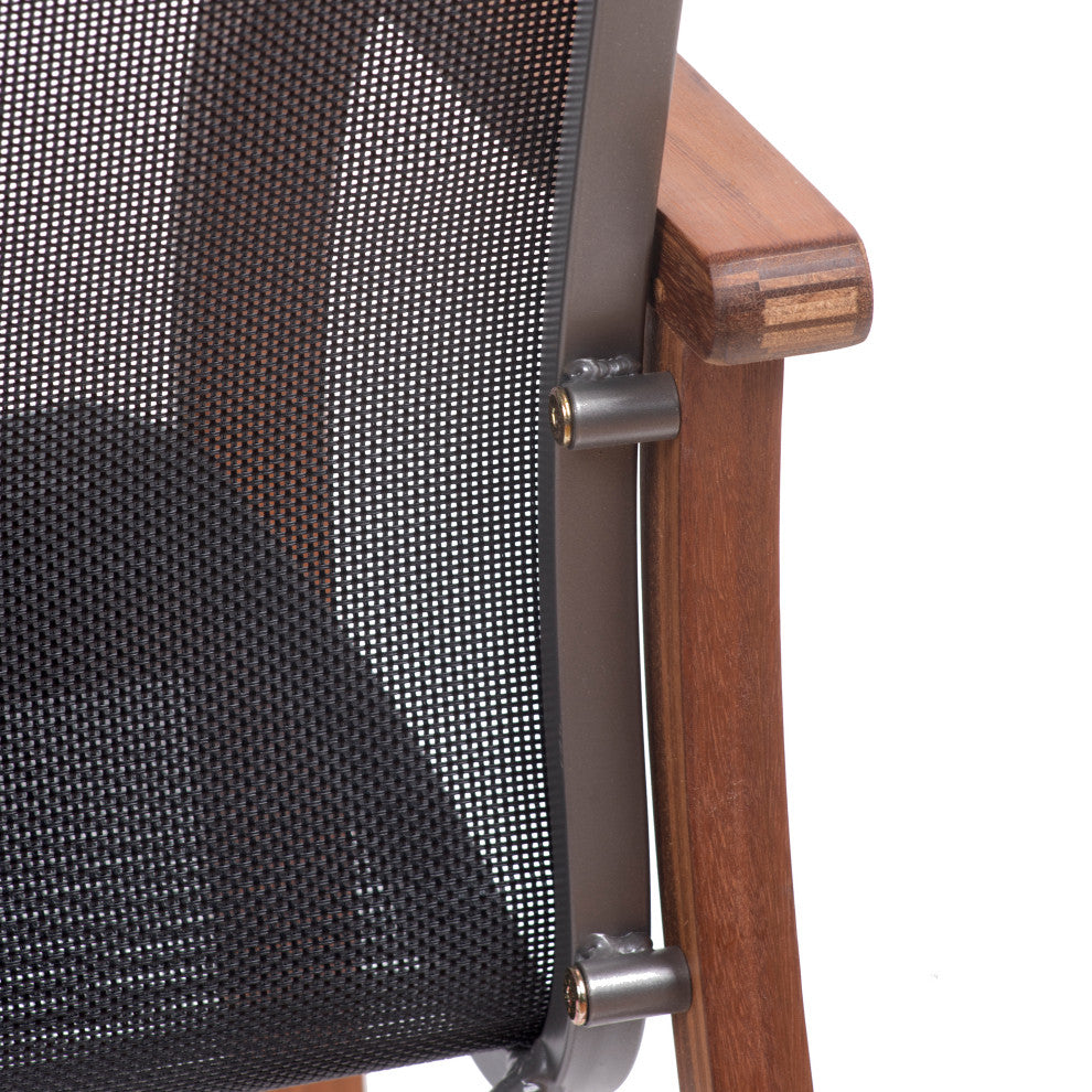 Amazonia Bahamas 9-Piece Square Patio Dining Set | Eucalyptus Wood