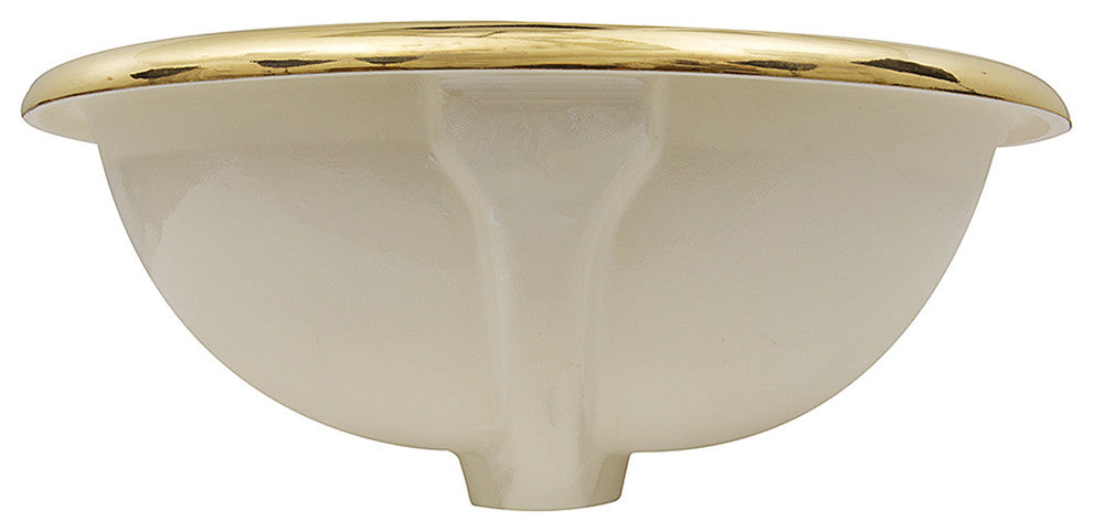Nantucket Sinks Sanremo Italian Fireclay Gold Vanity Sink