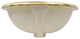 Nantucket Sinks Sanremo Italian Fireclay Gold Vanity Sink