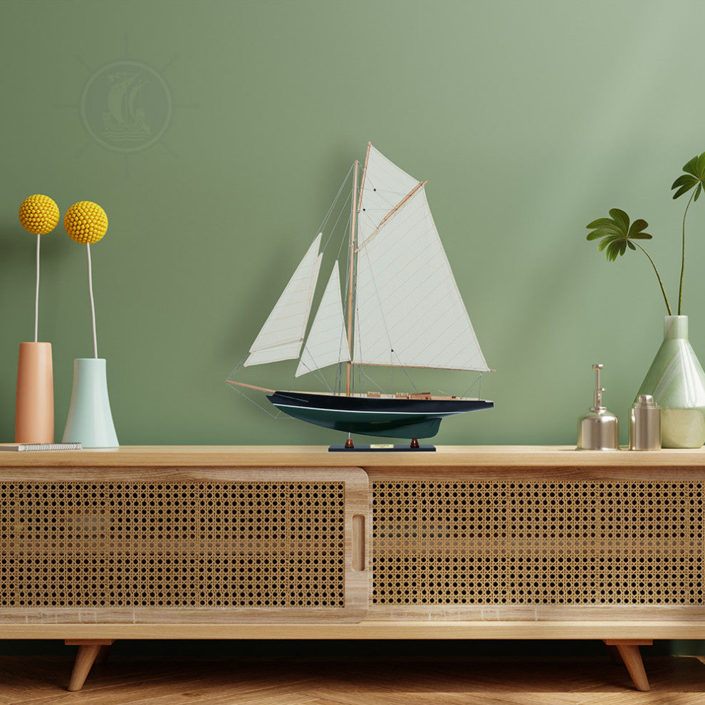 Pen Duick Painted Wooden model sailing boat