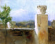 Arthur Hacker Mount Etna from Taormina Premium Canvas Print