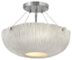 Hinkley Coral Medium Semi-Flush Mount, Shell White