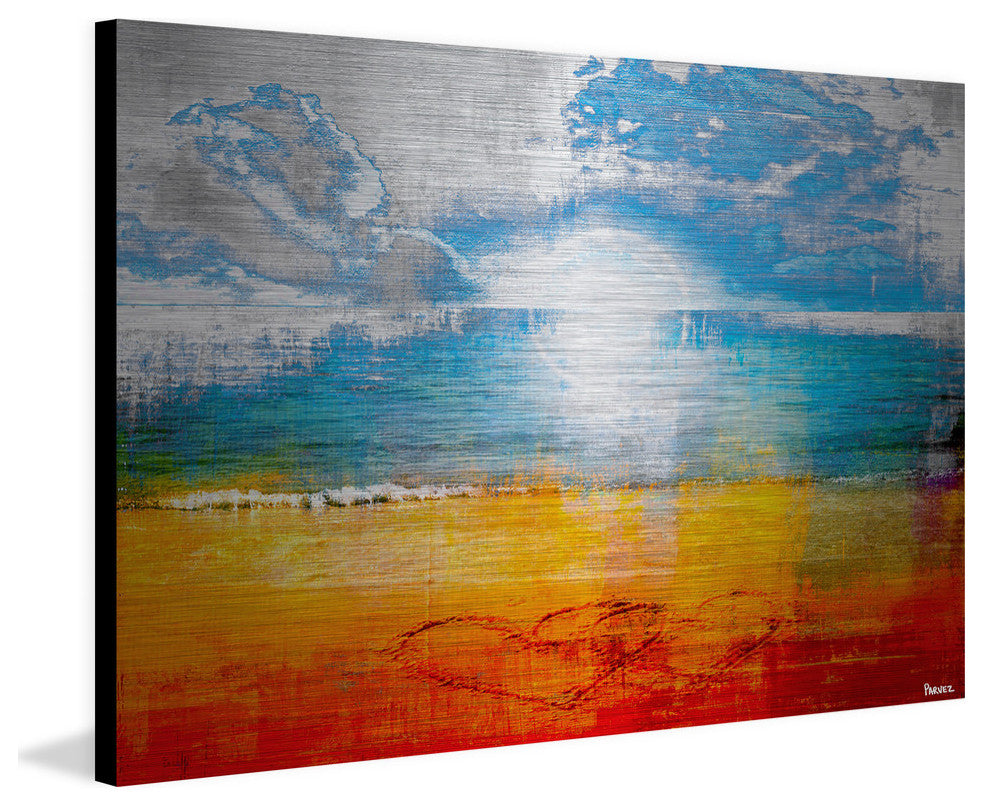 "Joined Hearts" Painting Print on Brushed Aluminum, 60"x40"