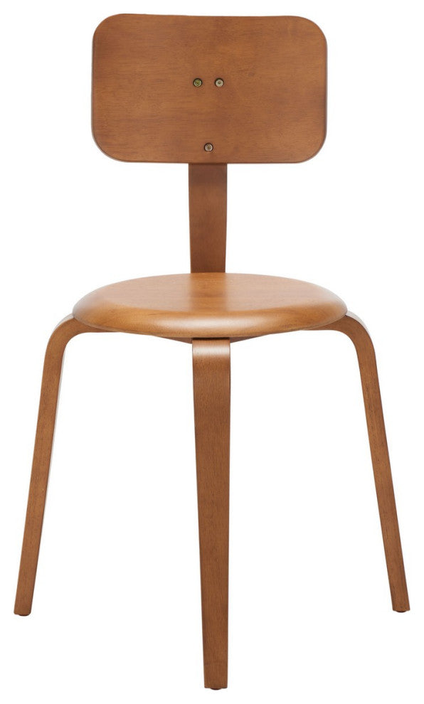 Safavieh Luella Stackable Dining Chair, Walnut