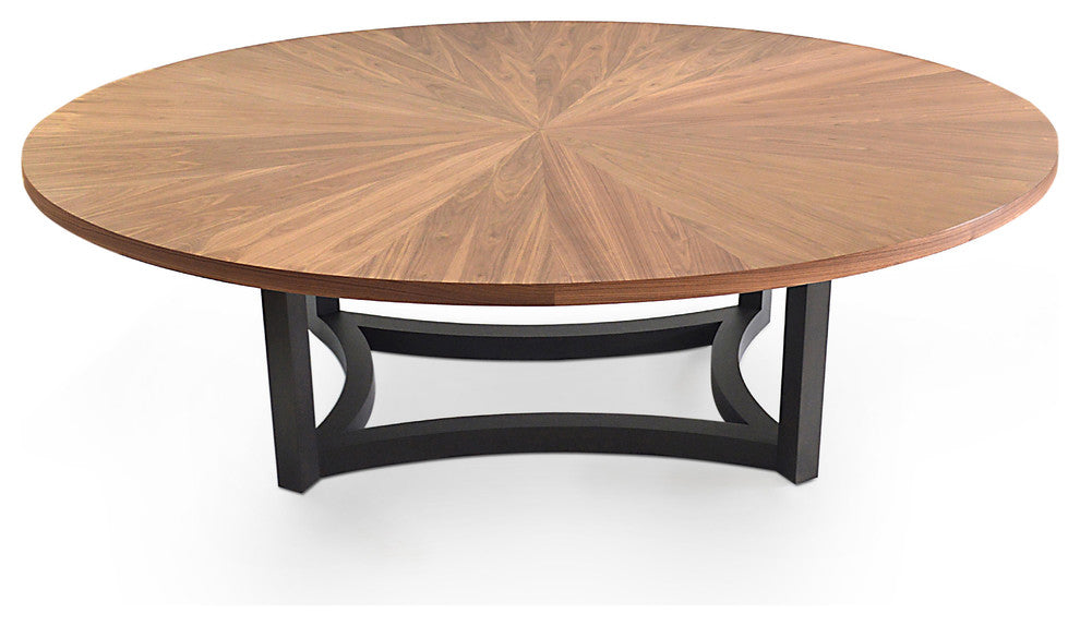 Walnut Veneer Oval Top Dining Table