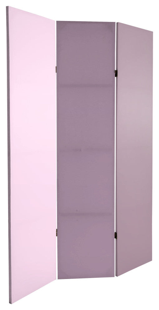6' Tall Double Sided Lilac Palette Canvas Room Divider