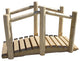 Rustic White Cedar Log Bridge, 6 Foot