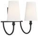 Cameron 2-Light Bath, Matte Black