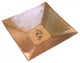 Square Hammered Copper Dish With Loop