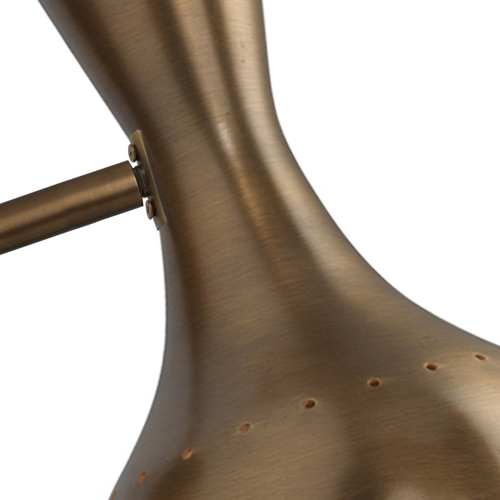 Pisa Wall Sconce, Antique Brass Metal