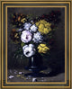 Theodule Ribot Still Life with Peonies Framed Premium Canvas Print, 21"x28"
