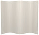 6' Tall Bamboo Wave Screen, White