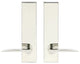 Toronto Lever, Tubular Privacy, Polished Stainless Steel, 2-3/8" Backset