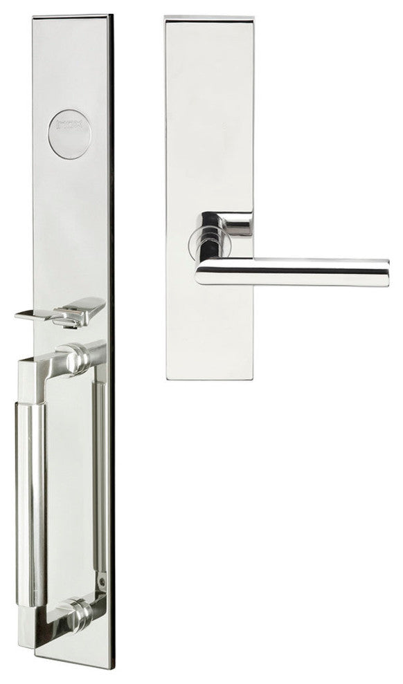 Frankfurt Lever, Mortise Dummy Handleset, Right Hand, Polished Stainless Steel