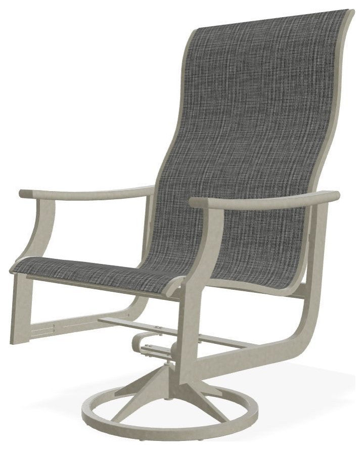 St. Catherine Sling Outdoor Supreme Swivel Rocker, Anchor/Storm