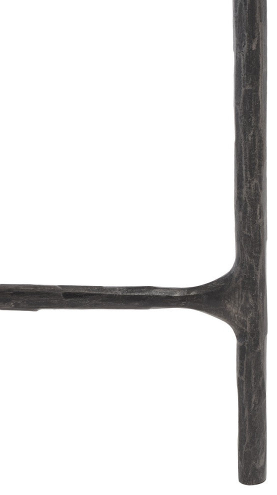 Safavieh Couture Jessa Forged Metal Square End Table, Black