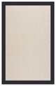 Zoe-White Wicker Machine Tufted Rectangle Rug, Dark Navy, 5'x8'