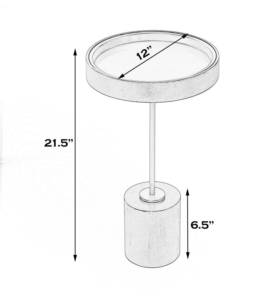 Shen Pedestal Side Table