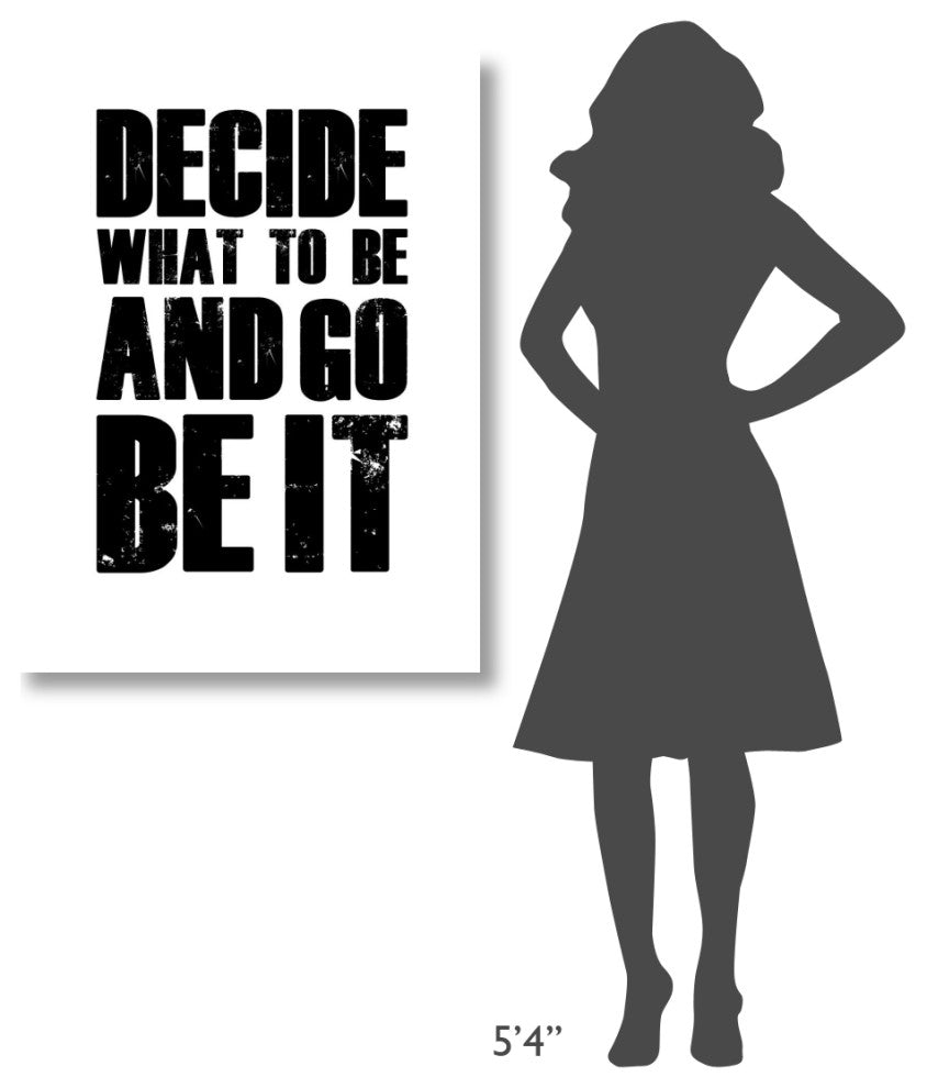 "Be It Poster White" Fine Art Print
